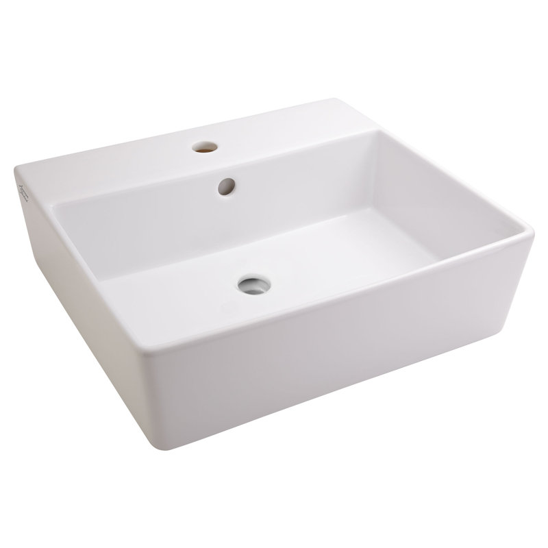 American Standard Loft 17.69'' White Ceramic Rectangular Vessel